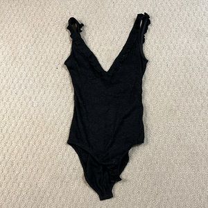 Sparkle black bodysuit XS